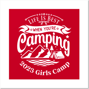 Girls Camp LDS Mormon Young Women Cute Summer Posters and Art